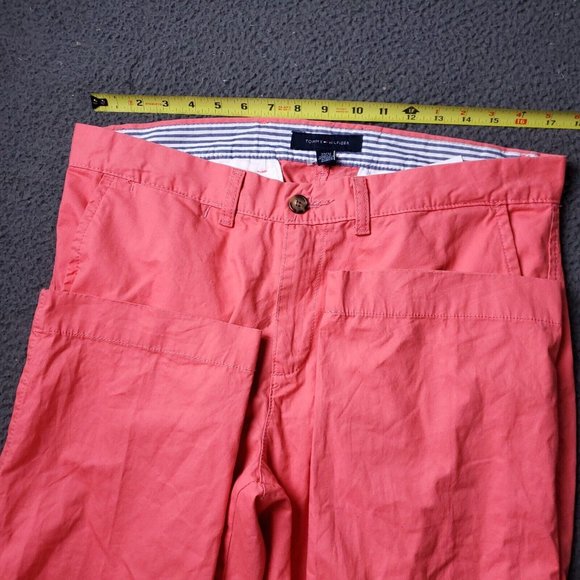 Tommy Hilfiger Chino Pants Mens 34 x32 Pink - Picture 3 of 7